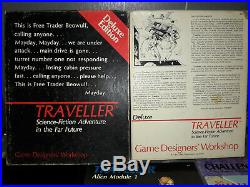 15 RPG Lots GDW Traveller Deluxe Edition 15 Books Total & Deck Plan 5 25mm Scout