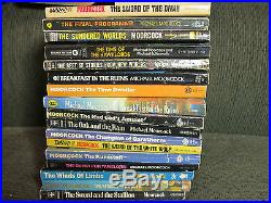 18 book lot michael moorcock elric time of the hawklords eternal champion rare