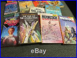 18 book lot michael moorcock elric time of the hawklords eternal champion rare
