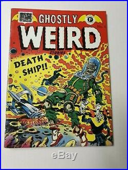 1954 Ghostly Weird Stories Death Ship #122 Comic Book Ghoulish SCI FI Cover