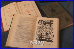 20 Hardcover Book Set In Russian Illustrated 1965