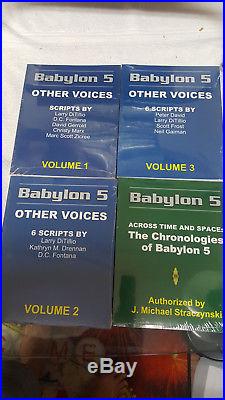 (31) Books Babylon 5 The Scripts Vol 1-15, Signed Cast Script With Extras
