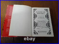 A Game of Thrones. By George R R Martin. 1996 HB in DJ 1st Edition BCA/BCE