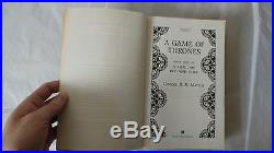 A Song of Ice and Fire Book One, A Game of Thrones. FIRST EDITION / FIRST PRINT