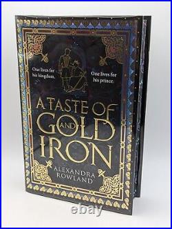 A Taste Of Gold and Iron Alexandra Rowland SIGNED & LOW NUMBERED Goldsboro NEW