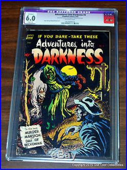 Adventures Into Darkness 5 (#1) O/W Standard Comics Book CGC 6.0 Fine 1952