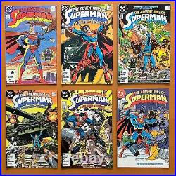 Adventures Of Superman #424 to 457 unbroken run (DC 1987) 34 x VF & NM comics