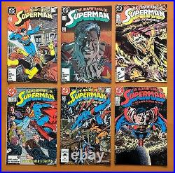 Adventures Of Superman #424 to 457 unbroken run (DC 1987) 34 x VF & NM comics