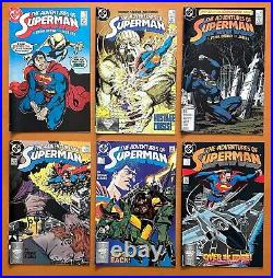 Adventures Of Superman #424 to 457 unbroken run (DC 1987) 34 x VF & NM comics