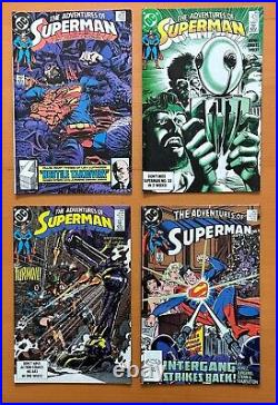 Adventures Of Superman #424 to 457 unbroken run (DC 1987) 34 x VF & NM comics