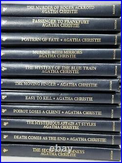 Agatha Christie Bantam Books Leatherette Collection 81 Book Lot