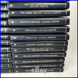 Agatha Christie Mystery Series Collection Lot of 44 Books Leatherette Hardcover