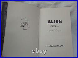 Alan Dean Foster. Alien. Twentieth Century-Fox. Hardback In Dust jacket. 1979