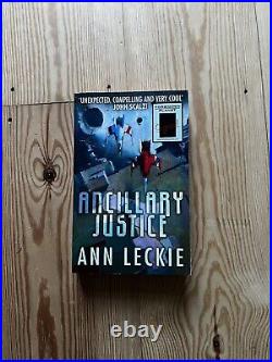 Ancillary Justice, Ann Leckie SIGNED UK 1st/1st. Award Winning First Edition