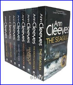 Ann Cleeves Vera Stanhope 8 Books Series Collection Set (The Seagull, Glass Room)