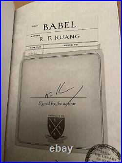 Babel An Arcane History R. F. Kuang Illumicrate Slipcase Sprayed Edges Signed