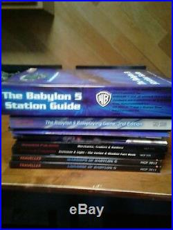 Babylon 5 RPG BOOK LOT Station Guide Plus 9 Books Darkeness and Light, Universe