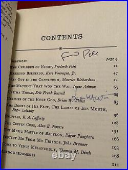 Best SF Seven Science Fiction Ed By Edmund Crispin Signed By Aldiss & Pohl -rare