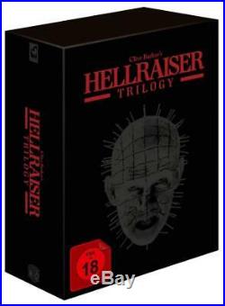 Blu Ray Hellraiser 1 2 3 Trilogie Black Box Mediabook NEU Uncut mit Austauschdvd