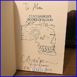 Books Of Blood, Clive Barker, Stealth Press, 1st Edition, SIGNED with DRAWING