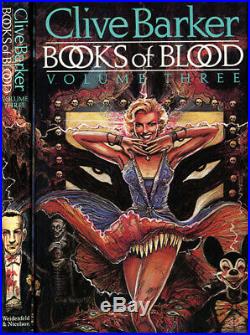 Books of Blood Clive Barker First 6-volume HC set cover art by Clive! All Signed