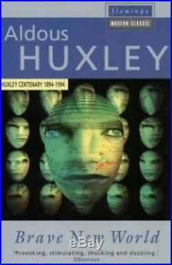 Brave New World (Flamingo modern classics) by Huxley, Aldous Paperback Book The