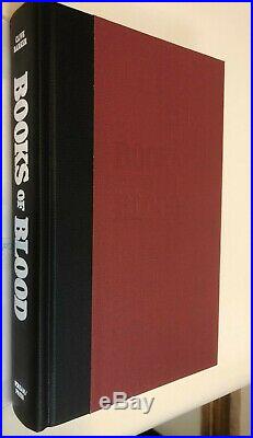CLIVE BARKER Books Of Blood SIGNED Scream Press Hardback Limited 1/250
