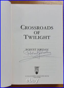 CROSSROADS OF TWILIGHT 1st edition 1st print h/c book signed by Robert Jordan