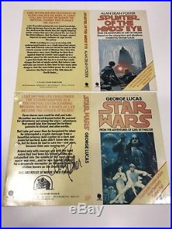 Carrie Fisher Signed Star Wars Rare Vintage Book Cover Autograph Kenner