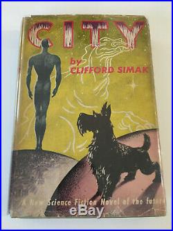 City 1st Edition Clifford Simak HC/DJ 1952 Sci Fi Book Gnome Press Rare
