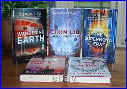 Cixin Liu SIGNED & LIMITED EDITION UK Hardcover set of FIVE Titles 2017-2020