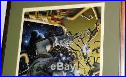 Comic Book Art Original Air Brush Painting Larsen Fastner Science Fiction Space