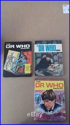 Complete set of doctor who annuals 1965-2017 + other DW related hardbacks