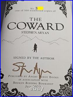 Coward & Warrior Set Stephen Aryan SIGNED & NUMBERED BROKEN BINDING NEW