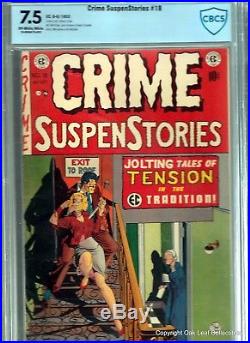 Crime Suspenstories 18 E. C. Comic Book 1953 CBCS 7.5
