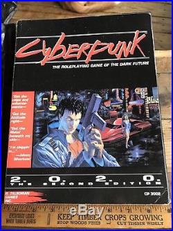 Cyberpunk 2020 Role Playing Game The Second Edition With Rare Solo Book Sleeve