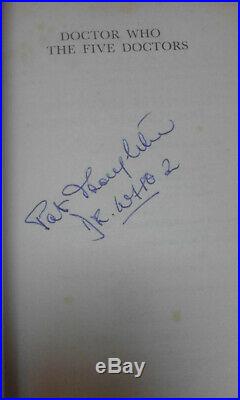 DOCTOR WHO The Five Doctors Signed PATRICK TROUGHTON 2nd Dr Paperback Book RARE