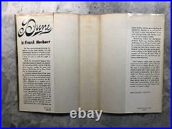 DUNE (1965) FRANK HERBERT BOOK CLUB EDITION CHILTON BOOK COMPANY PUBLISHER With DJ