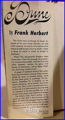 DUNE by Frank Herbert 1st Book Club Edition US Print 1965