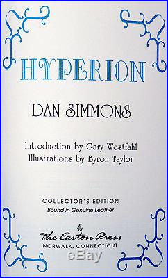 Dan Simmons, HYPERION, Book 1, Easton Press Masterpieces of Science Fiction 1993