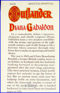 Diana Gabaldon SIGNED DATED Outlander Book 1 Hardcover 1st Edition 1st Print
