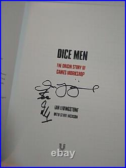 Dice Men Signed copy Ian Livingstone Steve Jackson Hardcover Games Workshop