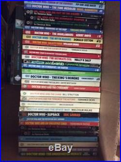 Doctor Who LOT of 53 paperback novels books vintage Target editions imports OOP