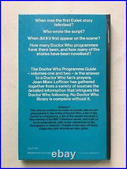 Doctor Who Programme Guides Vol 1 & 2 by Jean-Marc Lofficier (Hardbacks, 1981)