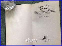 Doctor Who The Ark Hardcover WH ALLEN NOT EX LIBRARY