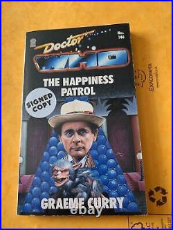 Doctor Who The Happiness Patrol Target Signed By Graeme Curry / 1990 1st PB