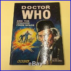 Doctor Who and the invasion from Space 1966 Annual William Hartnell rare VGC