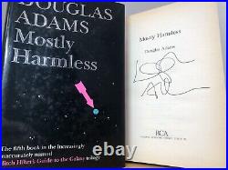 Douglas Adams SIGNED Mostly Harmless 1992 Hardback Edition UK