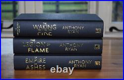 Draconis Memoria Trilogy by Anthony Ryan SIGNED GOLDSBORO MATCHED NUMBER Set