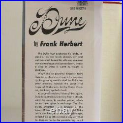 Dune by Frank Herbert, First Edition 7th printing, $9.95 Chilton Sticker